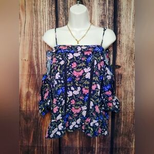 2 For $25 American Eagle Outfitters Womens Off The Shoulder Blouse Size Large